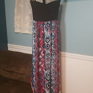 Wet Seal Strapless Maxi Dress